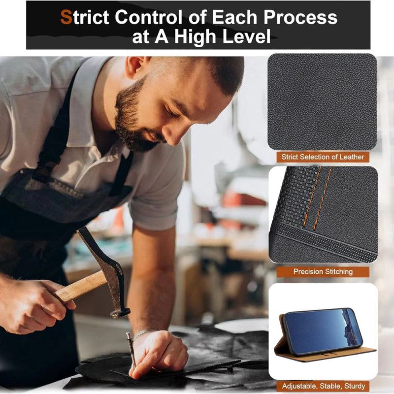 Folio Deksel Xiaomi 17 Rutenettmønster