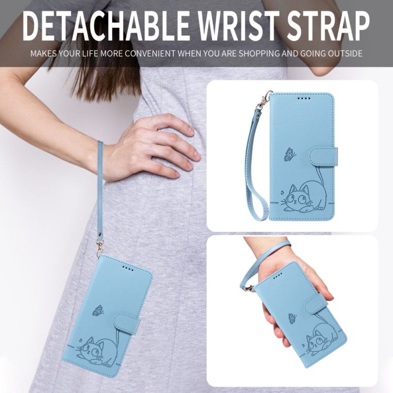 Lærdeksel Folio Deksel Xiaomi 17 Grafisk Kattestropp