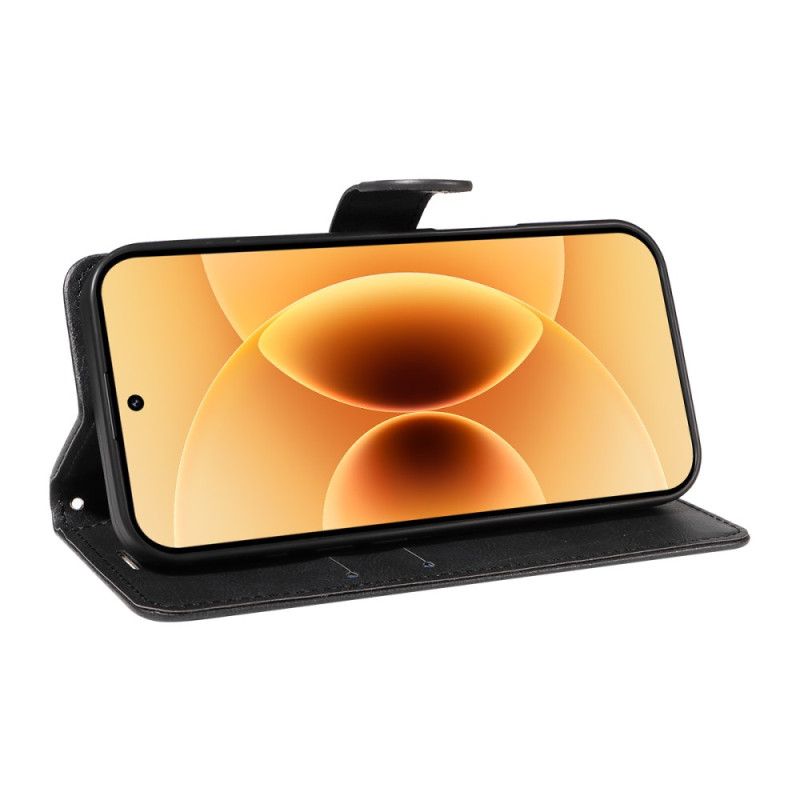 Lærdeksel Folio Deksel Xiaomi 17 Mobildeksel Ensfarget Fuskeskinn