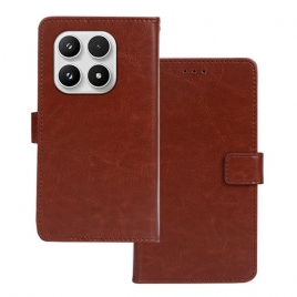 Lærdeksel Folio Deksel Xiaomi 17 Mobildeksel Kunstig Skinn Idewei