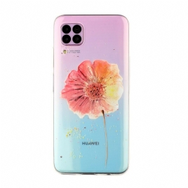 Deksel Til Huawei P40 Lite Sømløst Blomstermønster I Akvarell