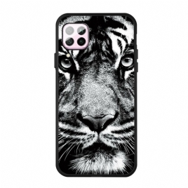 Deksel Til Huawei P40 Lite Svart Og Hvit Tiger