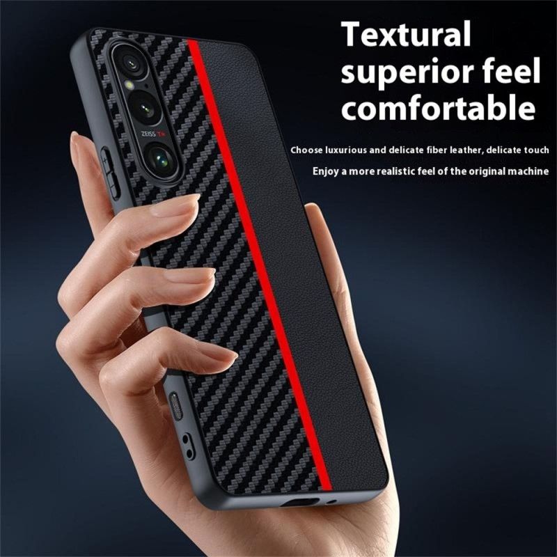 Deksel Til Sony Xperia 1 Vii Karbonfiber