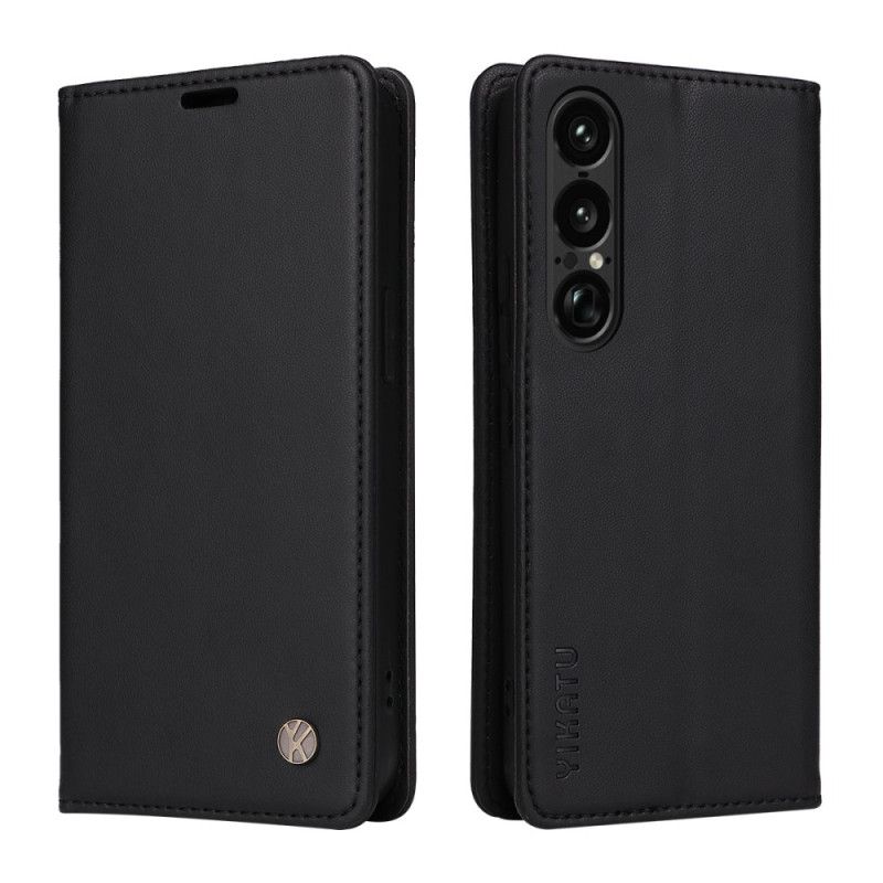 Folio Deksel Lær Sony Xperia 1 Vii Ykatu