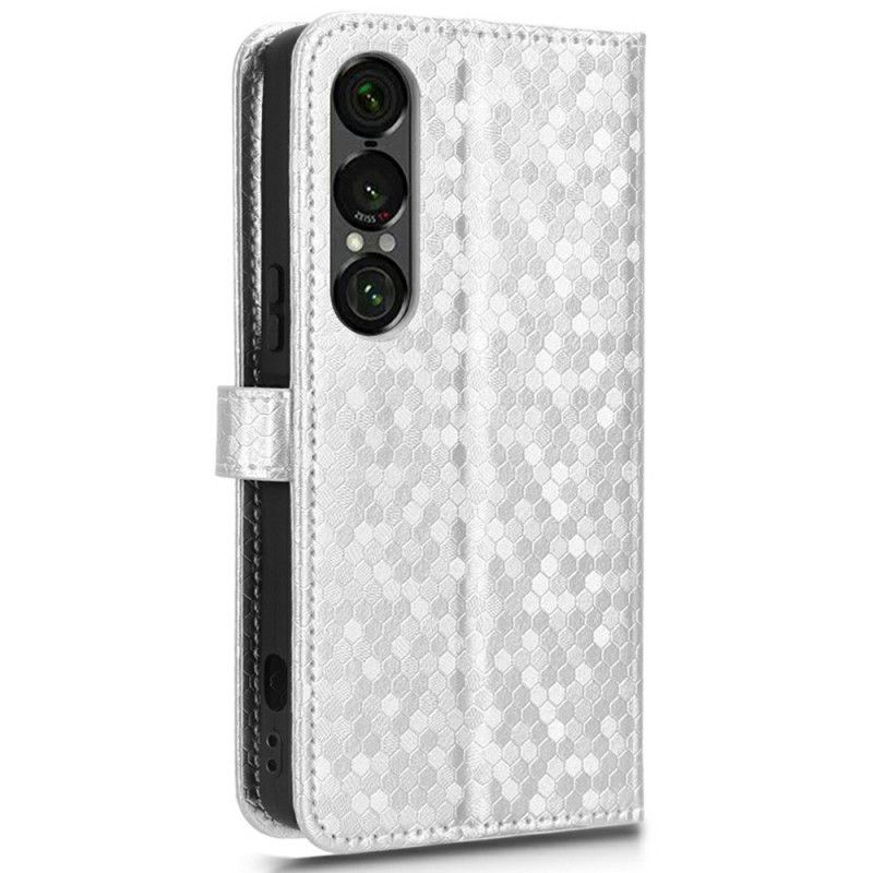 Folio Deksel Sony Xperia 1 Vii Skinnende Prikker