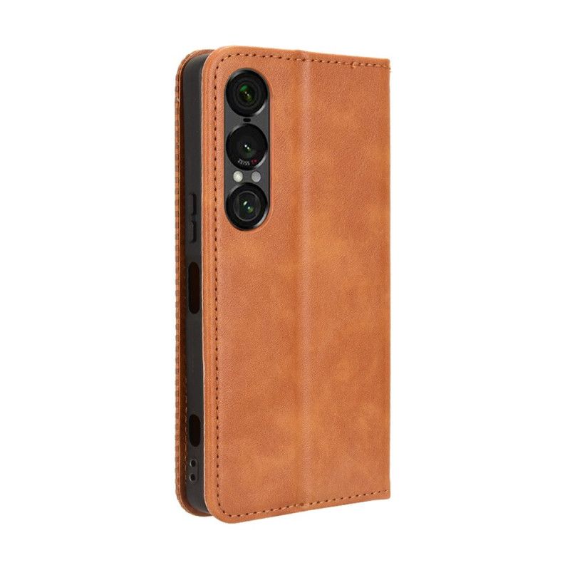 Folio Deksel Sony Xperia 1 Vii Vintage Kant