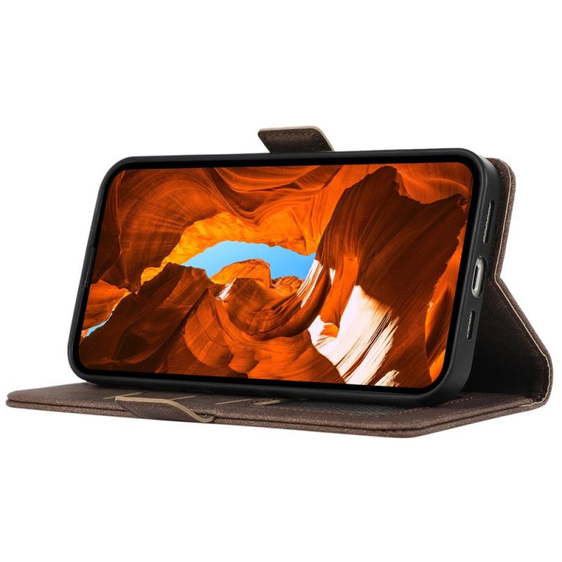 Folio Deksel Til Sony Xperia 1 Vii Abeel Semsket Skinneffekt