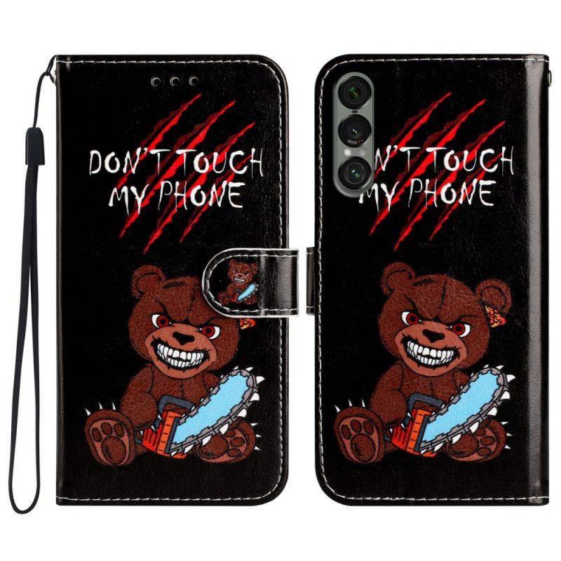 Folio Deksel Til Sony Xperia 1 Vii Ikke Rør Telefonen Min-bjørn