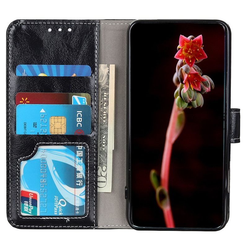 Folio Deksel Til Sony Xperia 1 Vii Skinnende Imitasjonsskinn