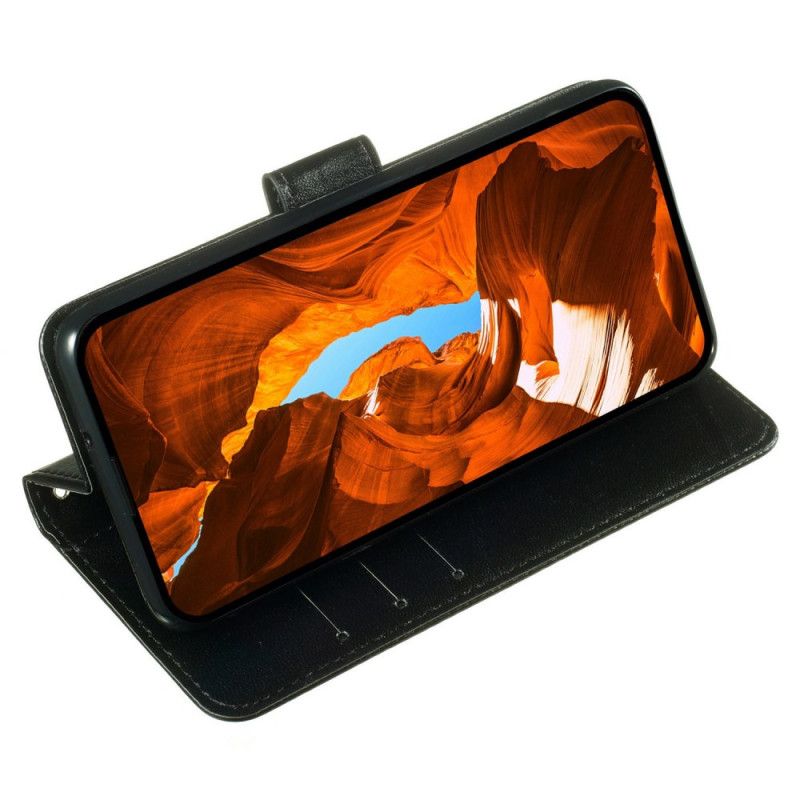 Lærdeksel Folio Deksel Sony Xperia 1 Vii Mobildeksel Monokrom