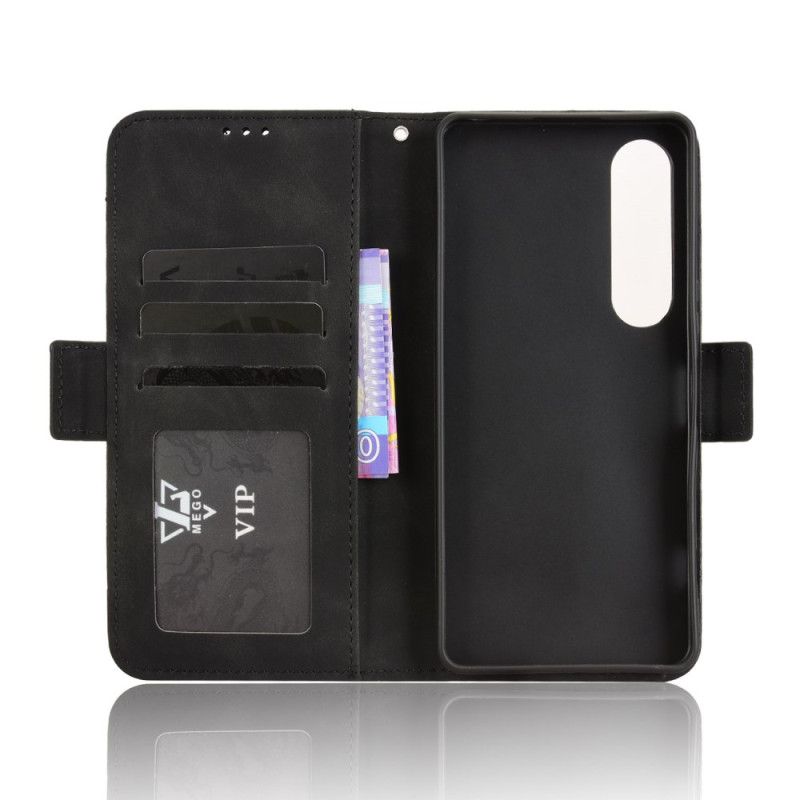 Lærdeksel Folio Deksel Sony Xperia 1 Vii Mobildeksel Multikort