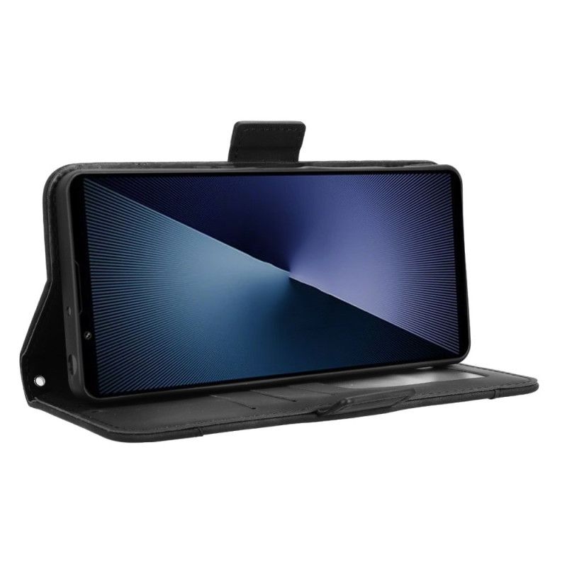 Lærdeksel Folio Deksel Sony Xperia 1 Vii Mobildeksel Multikort