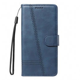 Lærdeksel Folio Deksel Sony Xperia 1 Vii Mobildeksel T-linjer