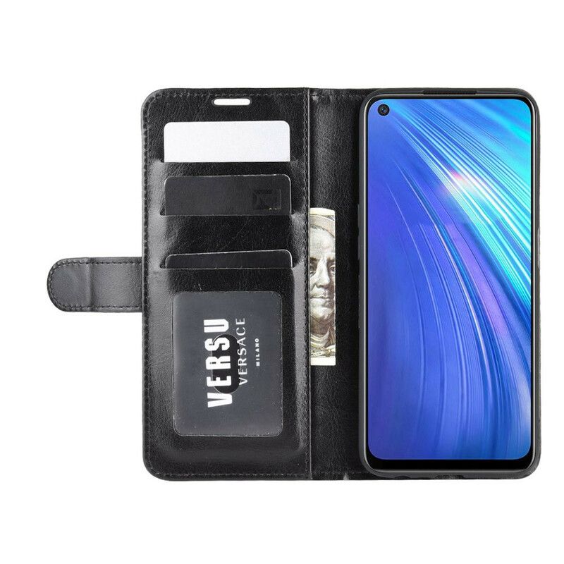 Lærdeksel Til Realme 6 Skinntekstur