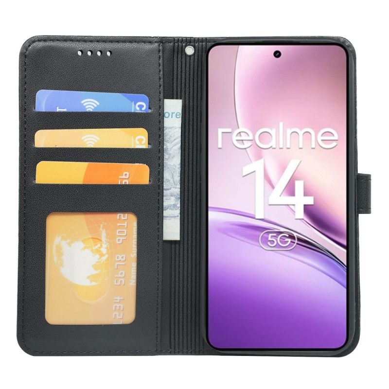 Folio Deksel Realme 14 5g Avtakbar Stropp