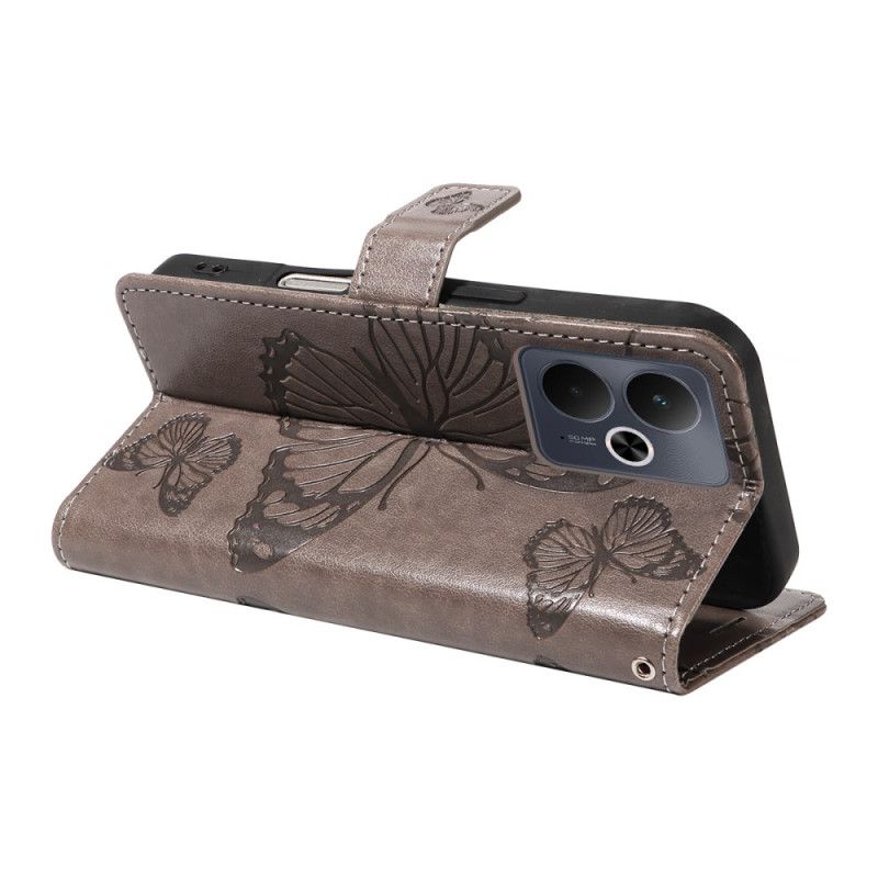 Folio Deksel Realme 14 5g Kjempestore Sommerfugler