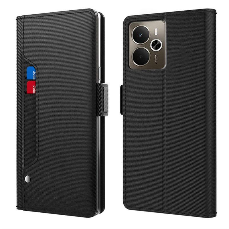 Folio Deksel Realme 14 5g Speil Og Avtakbar Kortholder Beskyttelse Deksel