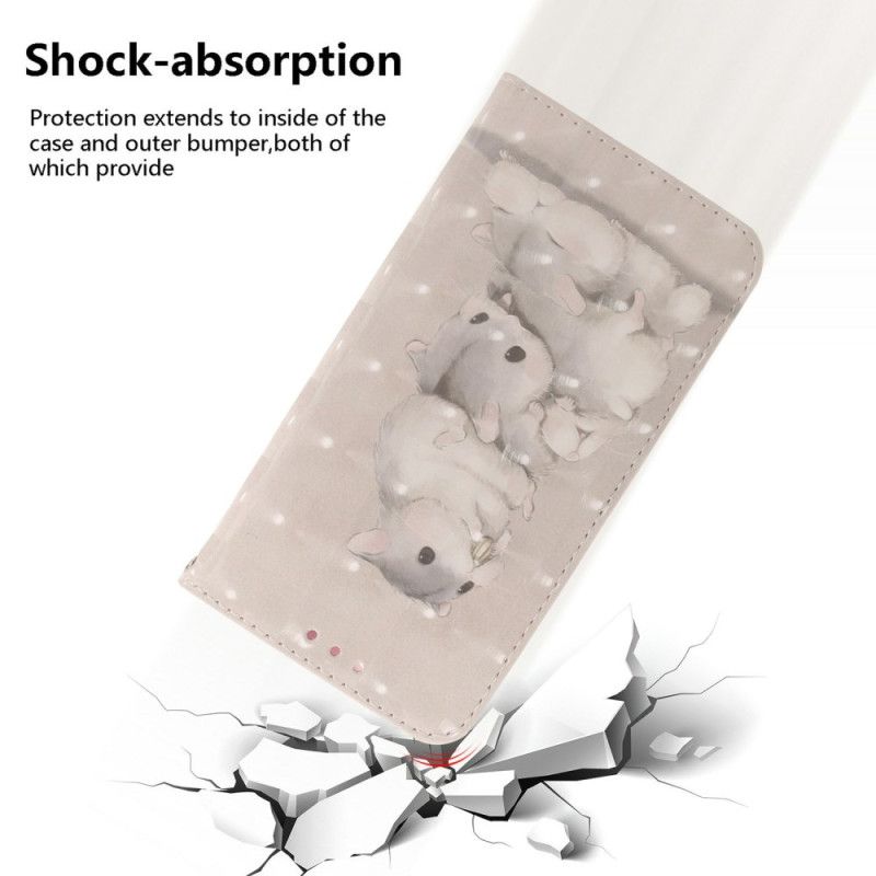 Folio Deksel Til Realme 14 5g Hamstere Med Snor