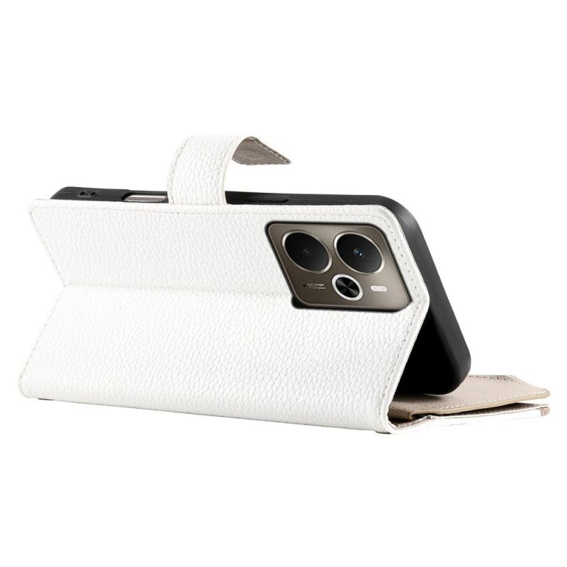 Folio Deksel Til Realme 14 5g Tofarget Med Stropp