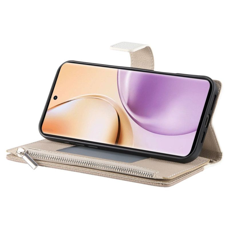 Folio Deksel Til Realme 14 5g Tofarget Med Stropp