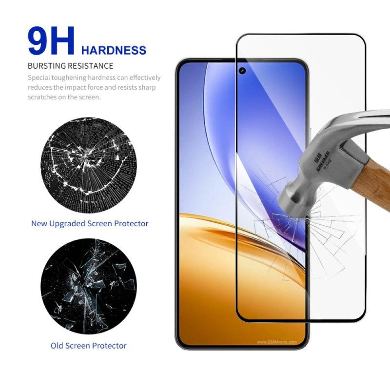 Heldekkende Skjermbeskytter I Herdet Glass For Realme 14 5g