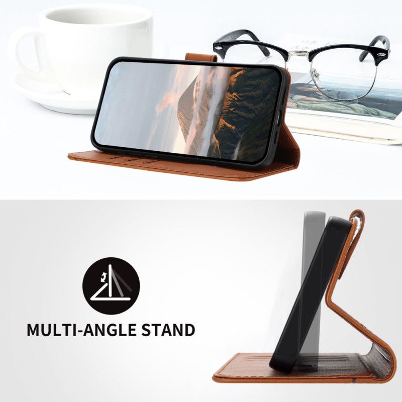 Lærdeksel Folio Deksel Realme 14 5g Mobildeksel Trekantet Mønster