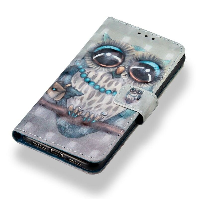 Folio Deksel Til Huawei P20 Miss Owl 3d