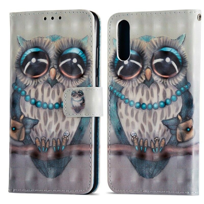 Folio Deksel Til Huawei P20 Miss Owl 3d
