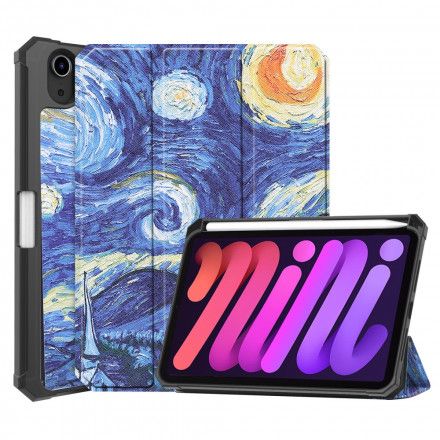 Beskyttelse Deksel Til iPad Mini 6 (2021) Starry Night Penneholder