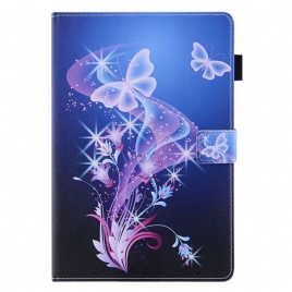 Folio Deksel Til iPad Mini 6 (2021) Fargerike Sommerfugler