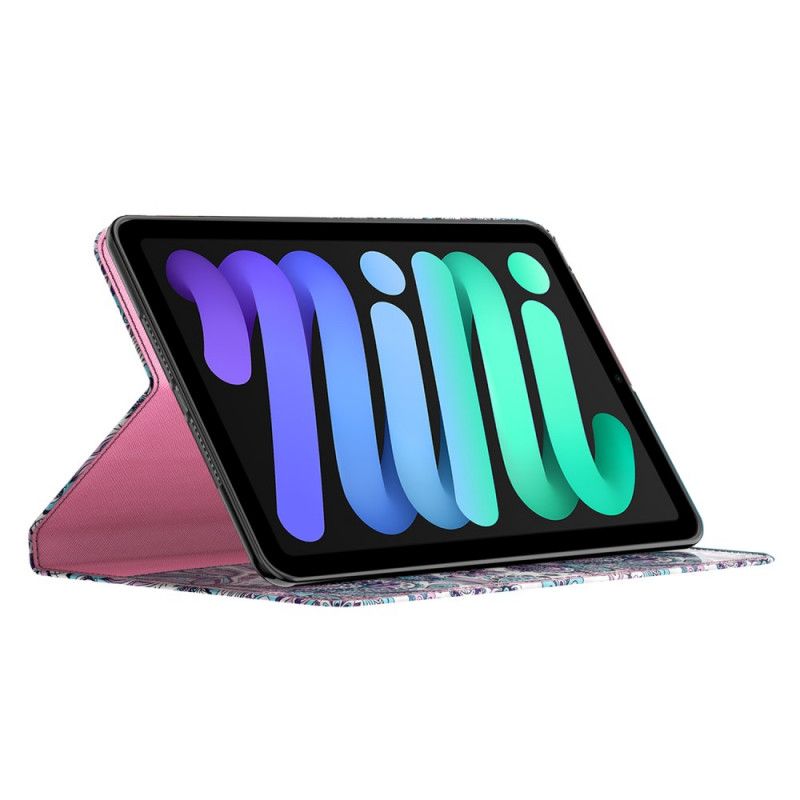 Folio Deksel Til iPad Mini 6 (2021) Light Spot Paisley-mønster