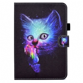 Lærdeksel Til iPad Mini 6 (2021) Psycho Cat