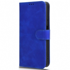 Folio Deksel Realme Note 60x Semsket Skinneffekt Beskyttelse Deksel