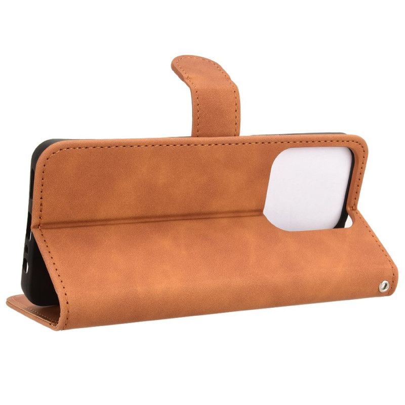 Folio Deksel Realme Note 60x Semsket Skinneffekt Beskyttelse Deksel