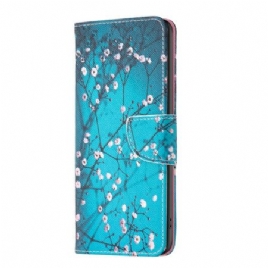 Folio Deksel Til Realme Note 60x Plommeblomster