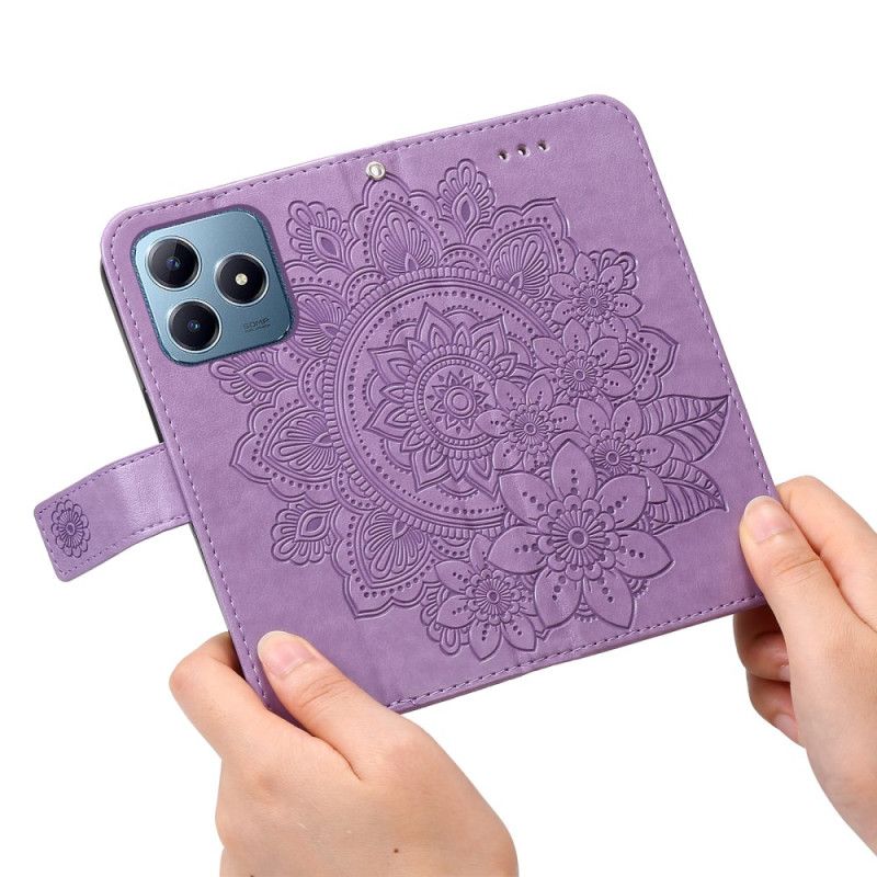 Lærdeksel Folio Deksel Realme Note 60x Mandala-trykk