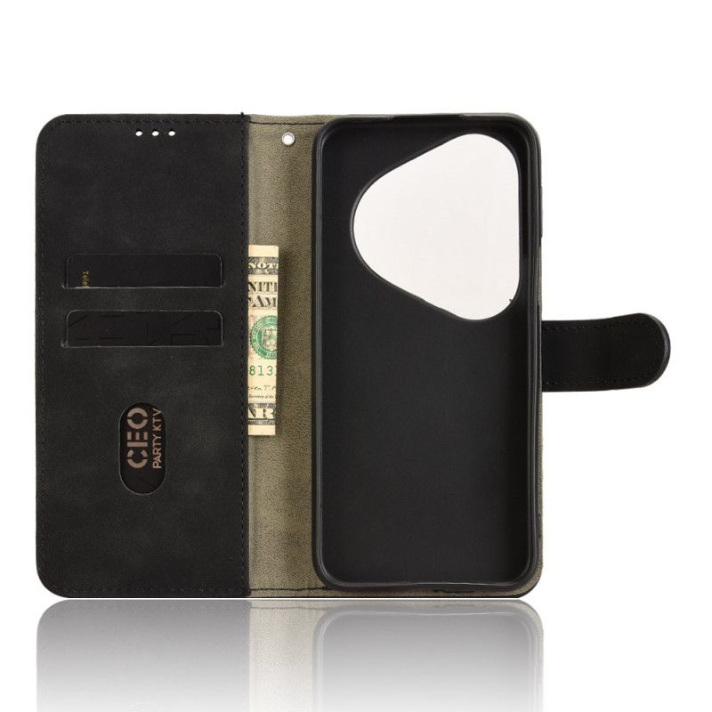 Folio Deksel Huawei Pura 80 Ultra Semsket Skinneffekt