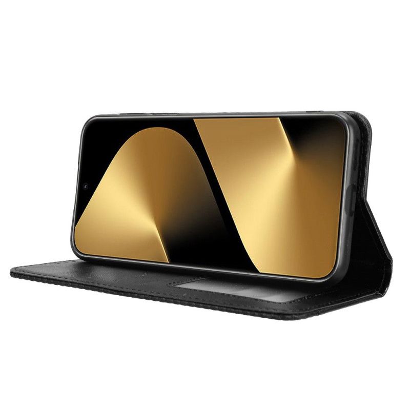 Folio Deksel Lær Huawei Pura 80 Ultra Vintage Frise