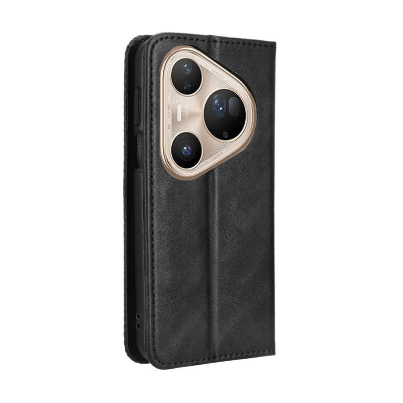 Folio Deksel Lær Huawei Pura 80 Ultra Vintage Frise