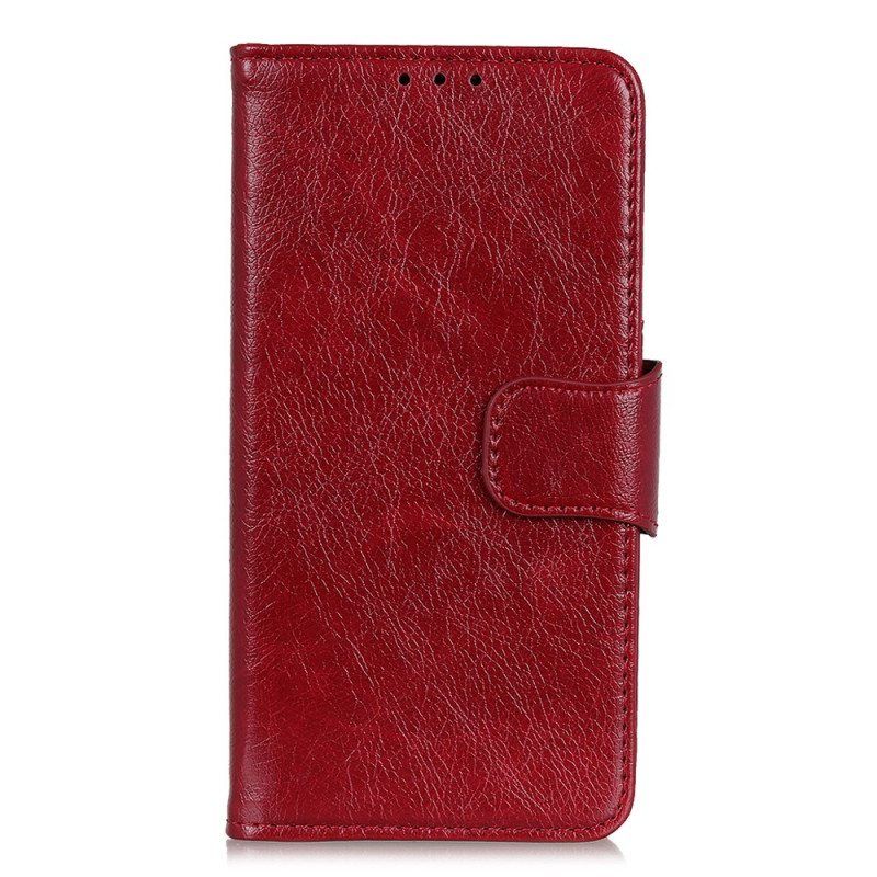 Folio Deksel Til Xiaomi Redmi Note 11 Pro / 11 Pro 5G Splitt Nappaskinn