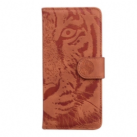 Folio Deksel Til Xiaomi Redmi Note 11 Pro / 11 Pro 5G Tiger Fotavtrykk