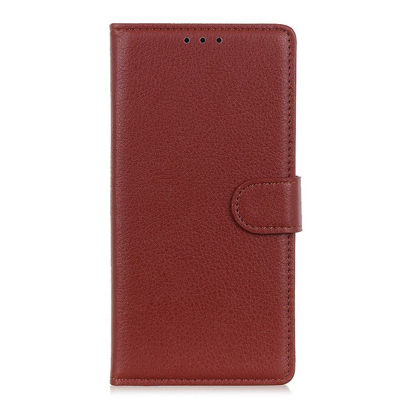 Folio Deksel Til Xiaomi Redmi Note 11 Pro / 11 Pro 5G Tradisjonelt Litchi Imitert Skinn