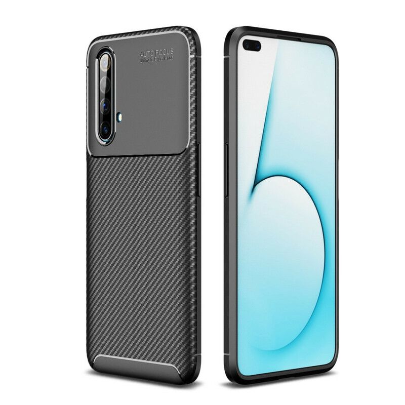 Deksel Til Realme X50 Fleksibel Karbonfibertekstur
