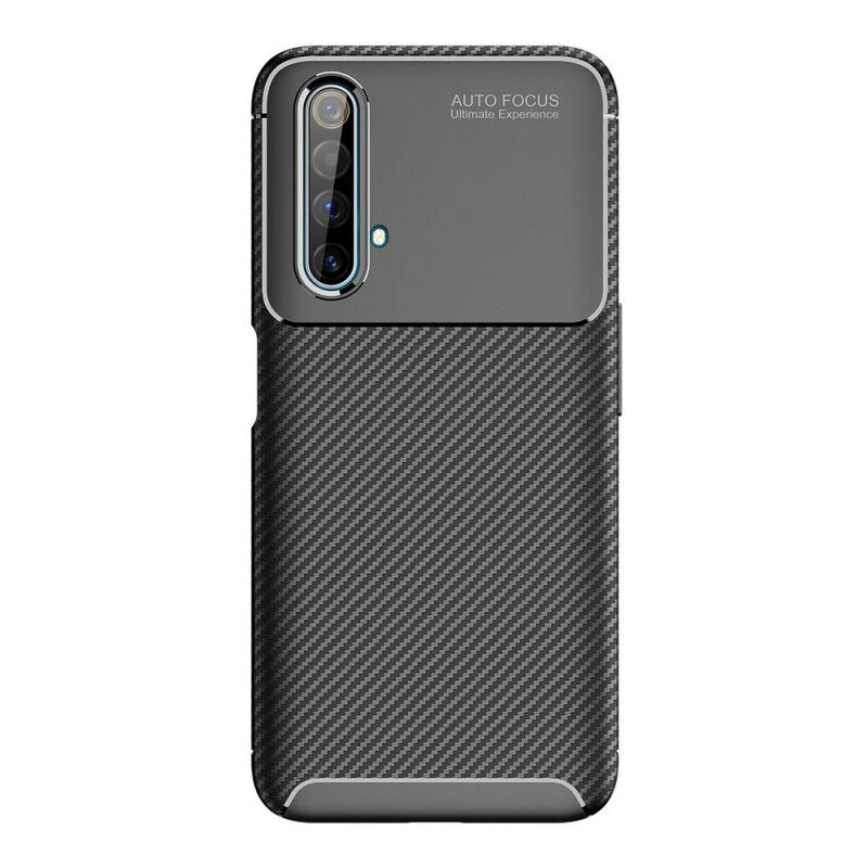 Deksel Til Realme X50 Fleksibel Karbonfibertekstur