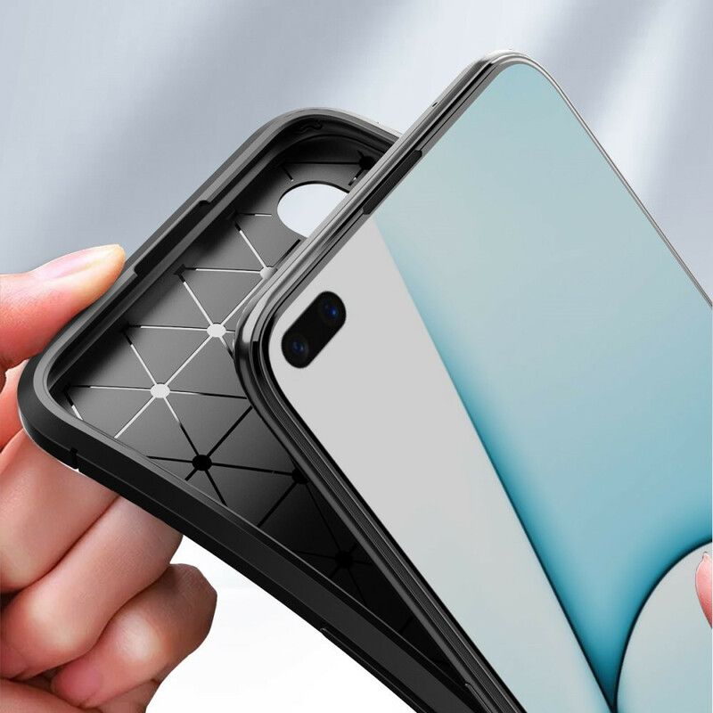 Deksel Til Realme X50 Fleksibel Karbonfibertekstur