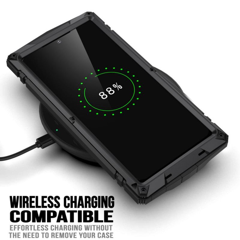 Deksel Til Samsung Galaxy S22 Ultra 5G Beskyttelse Full Beskyttelse Med Herdet Glass