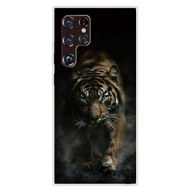 Deksel Til Samsung Galaxy S22 Ultra 5G Fleksibel Tiger