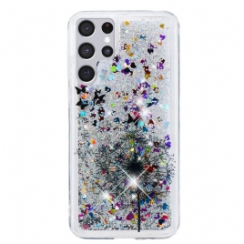 Deksel Til Samsung Galaxy S22 Ultra 5G Glitterløvetann