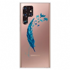 Deksel Til Samsung Galaxy S22 Ultra 5G Vakker Fjær