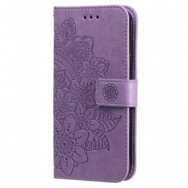 Folio Deksel Til Samsung Galaxy S22 Ultra 5G Blomstermandala